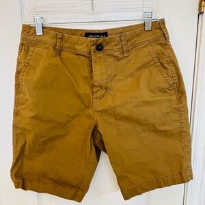 Aeropostale Men's Brown Flat Front Shorts